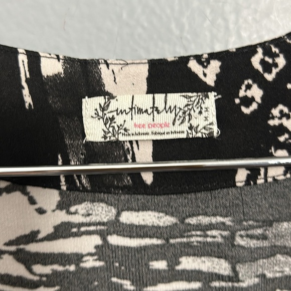 Intimately Free People So Long Robe In Black Combo Snake Print Short Sleeve sz M - Picture 9 of 16